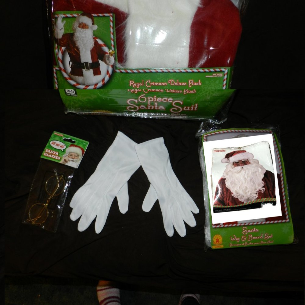 Majestic Deluxe Professional Santa Claus Crimson Adult 11-Pc Costumes NEW - Picture 4 of 16